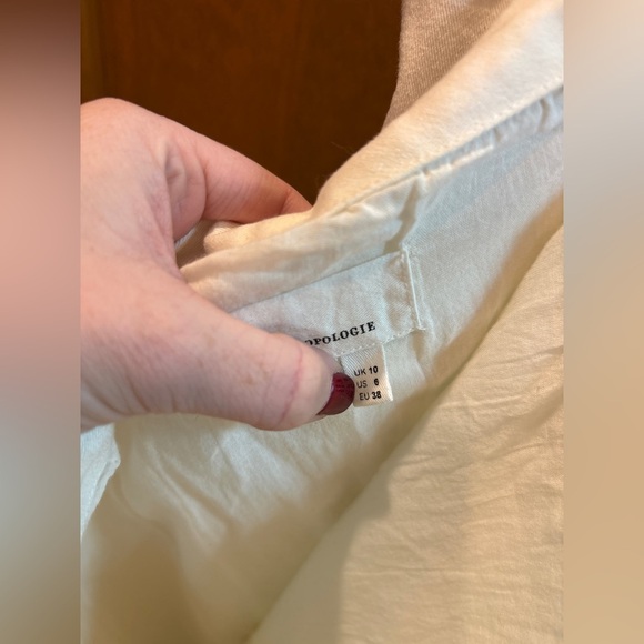 Anthropologie Women’s Off White Cotton Skirt Size 6 - Picture 6 of 7